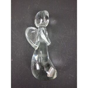 Blown Glass Praying Angel 6 Inch Round Angles Heavyweight